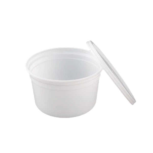 Milky White Round Container 1000ml- 2